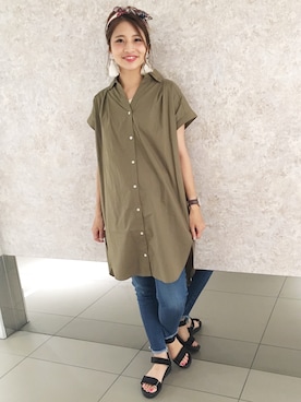 「Discoat」｜「アイテム（財布/小物）」を使った、YUKO☆さん（レディース・165cm）の夏コーディネート