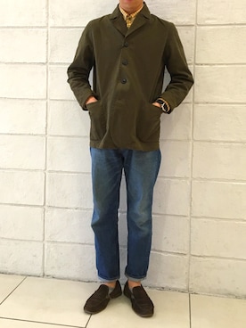 「アイテム（テーラードジャケット）」を使った、森山 卓哉さん（メンズ・170cm）の夏コーディネート