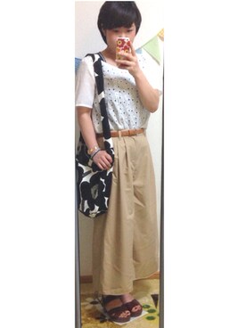 channari◎さん（レディース・154cm）の夏コーディネート