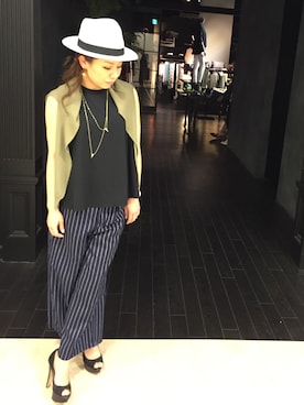 「アイテム（カーディガン/ボレロ）」を使った、1mizさん（レディース・160cm）の春コーディネート