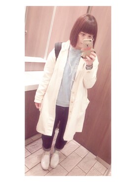 「w closet」｜「アイテム（トレンチコート）」を使った、may **さん（レディース・156cm）の春コーディネート