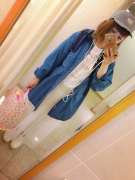 「cepo.」｜「アイテム（デニムジャケット）」を使った、may **さん（レディース・156cm）の春コーディネート