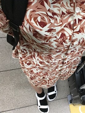 「アイテム（その他トップス、ブラウン系）」を使った、＊＊＊Ginie＊＊＊さん（レディース・157cm）の夏コーディネート