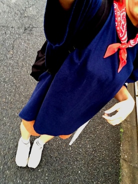 「BEAMS BOY（ビームスボーイ）のアイテム（スウェット、ブルー系）」を使った、＊＊＊Ginie＊＊＊さん（レディース・157cm）の夏コーディネート