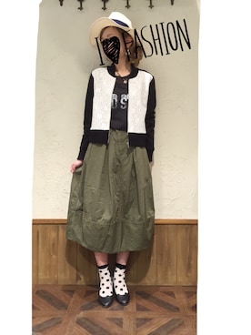 「in this life（インディスライフ）のアイテム」を使った、m*chan♪さん（レディース・156cm）の冬コーディネート