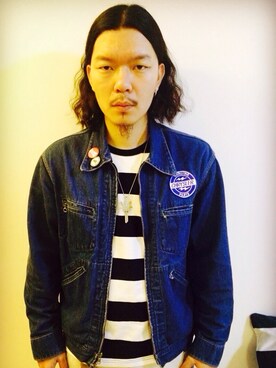 「OSHKOSH（オシュコシュ）のアイテム（ジャケット/アウター）」を使った、kuugalinさん（メンズ・177cm）の春コーディネート