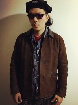 「Levis」｜「アイテム（その他アウター）」を使った、kuugalinさん（メンズ・177cm）の冬コーディネート