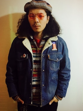 「COOTIE」｜「アイテム（その他アウター）」を使った、kuugalinさん（メンズ・177cm）の冬コーディネート