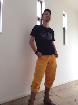 「POINTER（ポインター ）のアイテム（パンツ）」を使った、ともっちさん（メンズ・173cm）の夏コーディネート