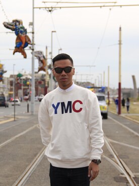 「streetsnap」｜「アイテム（スウェット）」を使った、hoyinさん（メンズ・50cm）の夏コーディネート