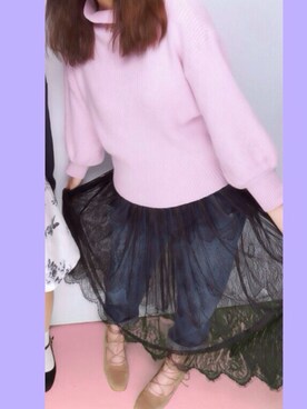 「アイテム（スカート）」を使った、Kanaさん（レディース・161cm）の春コーディネート