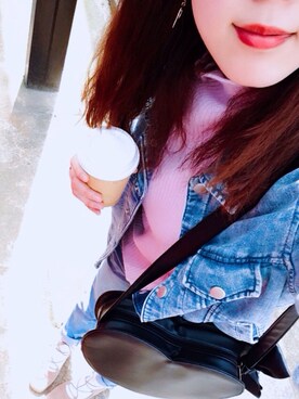 「アイテム（ピアス（両耳用））」を使った、Kanaさん（レディース・161cm）の春コーディネート