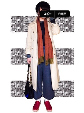 「Marc by Marc Jacobs（マークバイマークジェイコブス）のアイテム（スニーカー）」を使った、ymmtstkさん（レディース・159cm）の冬コーディネート