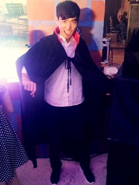 「halloween」｜「アイテム（スラックス）」を使った、Wesさん（メンズ・177cm）の秋コーディネート