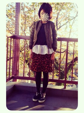 めめさん（レディース・163cm）の秋コーディネート