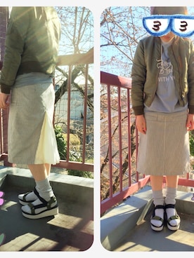 めめさん（レディース・163cm）の春コーディネート