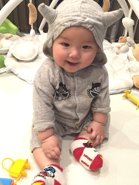 eichi_mom88さん（キッズ・70cm）の春コーディネート