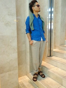 417 by EDIFICE岡山店さん（メンズ・173cm）の夏コーディネート