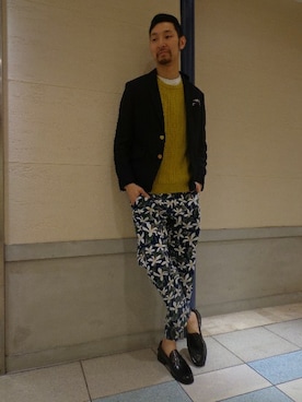 417 by EDIFICE岡山店さん（メンズ・183cm）の春コーディネート