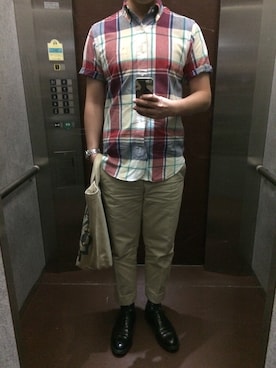 「BLACK FLEECE by Brooks Brothers（ブラックフリースバイブルックスブラザーズ）のアイテム（シューズ）」を使った、TAKさん（メンズ・180cm）の秋コーディネート