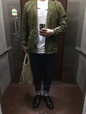 「BLACK FLEECE by Brooks Brothers（ブラックフリースバイブルックスブラザーズ）のアイテム（シューズ）」を使った、TAKさん（メンズ・180cm）の秋コーディネート