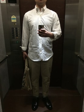 「BLACK FLEECE by Brooks Brothers（ブラックフリースバイブルックスブラザーズ）のアイテム（シューズ）」を使った、TAKさん（メンズ・180cm）の秋コーディネート