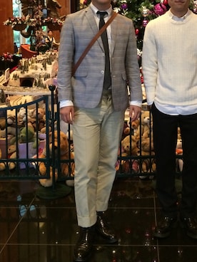 「BLACK FLEECE by Brooks Brothers（ブラックフリースバイブルックスブラザーズ）のアイテム（シューズ）」を使った、TAKさん（メンズ・180cm）の秋コーディネート