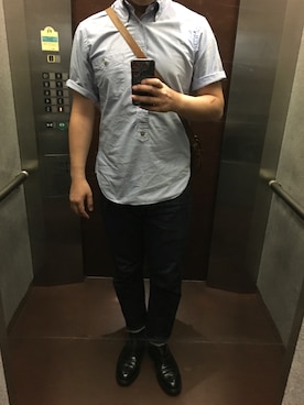 「BLACK FLEECE by Brooks Brothers（ブラックフリースバイブルックスブラザーズ）のアイテム（シューズ）」を使った、TAKさん（メンズ・180cm）の秋コーディネート