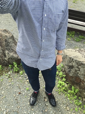 「BLACK FLEECE by Brooks Brothers（ブラックフリースバイブルックスブラザーズ）のアイテム（シューズ）」を使った、TAKさん（メンズ・180cm）の秋コーディネート