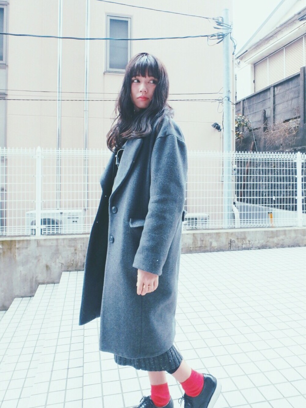 SLY（スライ）の「WOOL SINGLE OVER COAT（チェスターコート