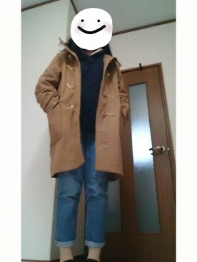 「haco!（ハコ）のアイテム（ダッフルコート）」を使った、iさん（レディース・160cm）の秋コーディネート