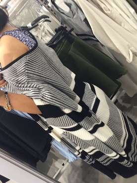 「H&M（エイチ・アンド・エム）のアイテム（ポンチョ）」を使った、Rinaさん（レディース・153cm）の夏コーディネート
