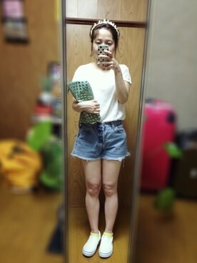 「ぺろーん再」｜SATO3さん（レディース・160cm）の夏コーディネート