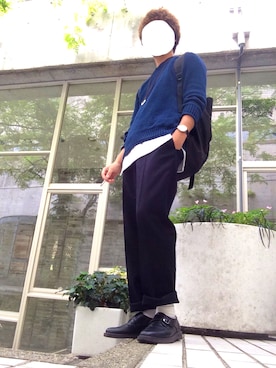 「KEN GUARANTEED（ケンギャランティード）のアイテム」を使った、かけるさん（メンズ・178cm）の秋コーディネート