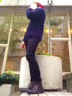 「アイテム（その他トップス）」を使った、かけるさん（メンズ・178cm）の秋コーディネート
