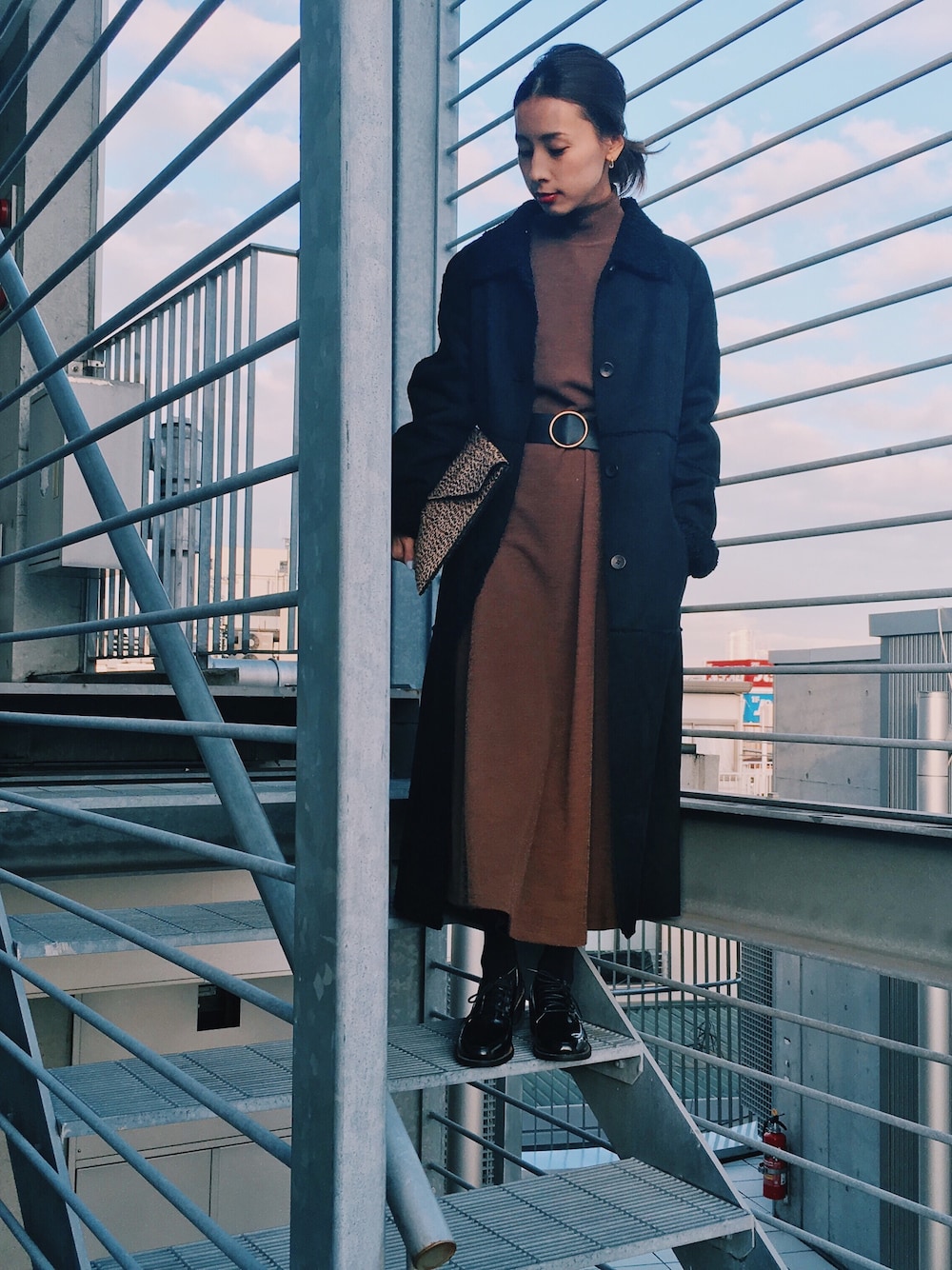 美品Ameri BLANKET FAKE MOUTON COAT コート Ameri（アメリ）の「BLANKET LIKE FAKE MOUTON COAT（ムートン
