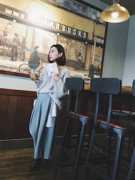 「AMERI」｜「アイテム（PC・スマホグッズ/家電）」を使った、黒石奈央子さん（レディース・152cm）の春コーディネート