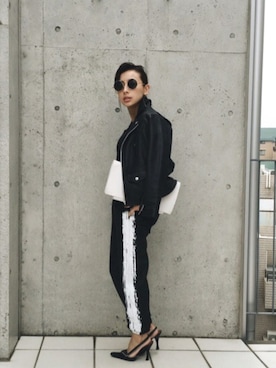 黒石奈央子さん(レディース・152cm)の夏コーディネート