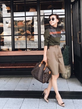 黒石奈央子さん（レディース・152cm）の夏コーディネート