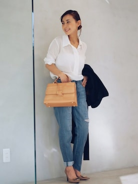 黒石奈央子さん（レディース・152cm）の夏コーディネート