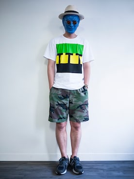 「DEMARCOLAB（デマルコラブ）のアイテム（パンツ）」を使った、LarryBarlowさん（メンズ・179cm）の秋コーディネート