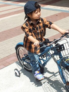 サギスのいーちゃんさん（キッズ・100cm）の夏コーディネート