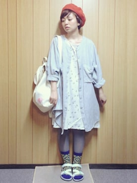 「BAG'n'NOUN」｜「アイテム（その他アウター）」を使った、かけさん（レディース・146cm）の夏コーディネート