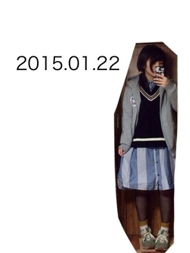うえがきさん（レディース・158cm）の冬コーディネート