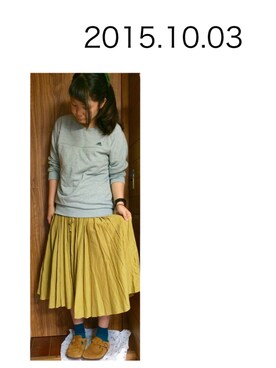 うえがきさん（レディース・158cm）の秋コーディネート