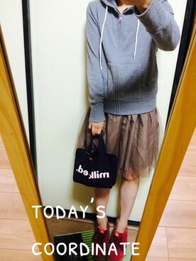 「さしいろ」｜「アイテム（スカート）」を使った、田中さん（レディース・157cm）の秋コーディネート