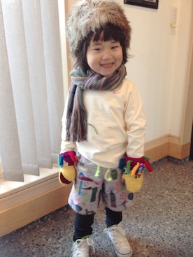 ザネリさん(キッズ・100cm)の冬コーディネート