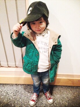ザネリさん(キッズ・100cm)の冬コーディネート