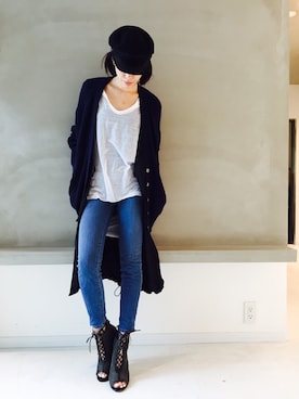 「STUNNING LURE（スタニングルアー）のアイテム（その他アウター）」を使った、marikaさん（レディース・163cm）の夏コーディネート