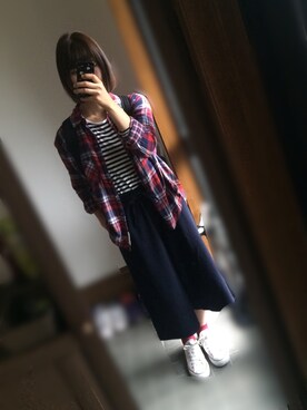 「これから学校」｜ayakaさん（レディース・160cm）の秋コーディネート